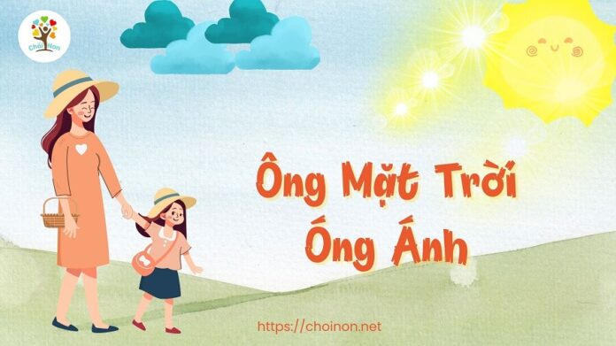 bài thơ ông mặt trời óng ánh, bai tho ong mat troi ong anh