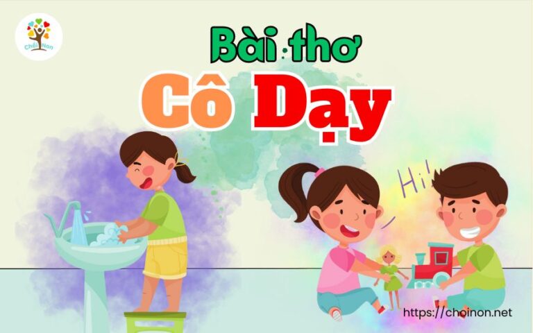 bai tho co day, bài thơ cô dạy