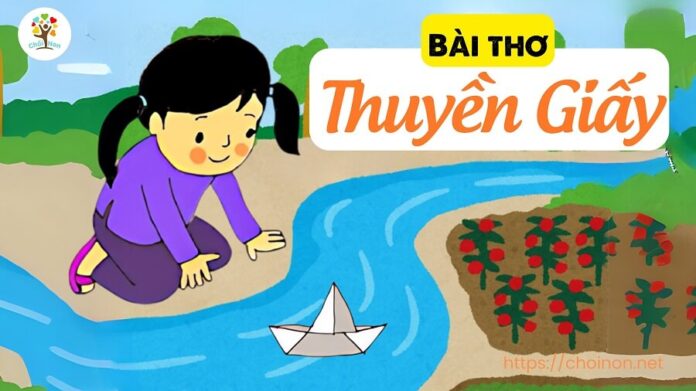 bai tho thuyen giay, bài thơ thuyền giấy